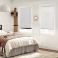 thumbnail image 5 of LazBlinds No Tools No Drill Cordless 1" Vinyl Mini Blinds, 100% Blackout Blinds for Indoor Windows, Room Darkening Privacy Window Blinds and Shades for Interior, 35" W x 64" H, White, 5 of 6