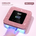 thumbnail image 2 of Lámpara LED UV para uñas GAOY, inalámbrica, recargable, con 4 temporizadores, rosa, 2 of 7