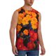 thumbnail image 2 of Fotbe Marigold Flowers In Different Colors Men's Camiseta sin Mangas Estampada para Hombres, Playera Casual para Gimnasio, Entrenamiento, Playa-XX-Large, 2 of 7