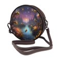 thumbnail image 2 of Lsque Magical Bees Twilight River Pattern Shoulder Bag – Microfiber Leather Crossbody with Detachable Strap & Handle Ring, Waterproof & Durable, Elegant Everyday Carry, 2 of 5