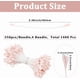 thumbnail image 2 of 1400 estambres de flores de perla de 3 mm de doble cabeza, color rosa, hechos a mano, pistilo, flores artificiales, polen floral perlado., 2 of 9