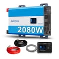 thumbnail image 1 of Inversor de energía de onda sinusoidal pura Junbpaw 2080 W de 12 V a 120 V, 1 of 9