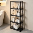 thumbnail image 3 of 5-Shelf 6' x 32" x 14" Adjustable Ventilated Medium Duty Shelving Unit Organizer System for Home, 3 of 5