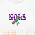 thumbnail image 4 of Inktastic Nola Mardi Gras Crayfish in Purple Girls Baby Dress, 4 of 5