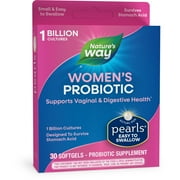 Nature's Way Women's Probiotic Pearls Softgels, Supports Vaginal & Digestive Health*, 30 Count