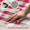 thumbnail image 6 of ODIKA Front Checkered Door Symmetrical Balance Grid Throw Plaid Gingham for Home Office, Gaming Room, Under Desk, Non-Slip Chair-Friendly, 6 of 7