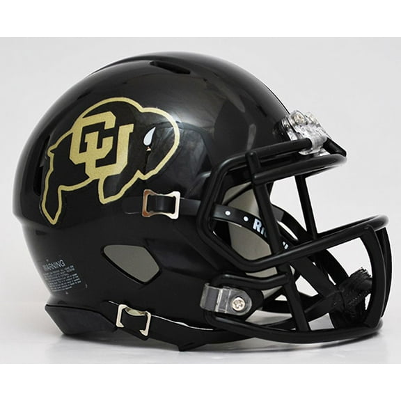 Colorado Buffaloes Black Riddell NCAA Speed Mini Helmet