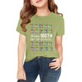 thumbnail image 3 of Coerni Kids Happy 100th Day of School T-Shirt Colorful Crayon Graphic Tee Boys Girls Kindergarten Casual Short Sleeve Tops, 3 of 8