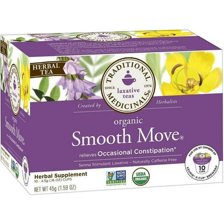 Traditional Medicinals Organic Smooth Move Tea K-Cups, 10 Ct, 3 Pack