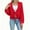#386-Red, variant on Roncen Women's Casual Long Sleeve Cardigan Sweater - Tie-Waist Knit Open Front Cover-Up - Lightweight Layering Piece for Spring Fall, Comfortable Everyday Wear