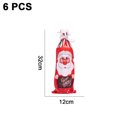 thumbnail image 2 of Fundas para botellas de vino festivas para mesa de comedor navideña, fundas de vino de fibra de poliéster de ajuste universal para la mayoría de botellas estándar, decoración para fiestas navideñas y, 2 of 5