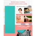 thumbnail image 5 of Turquoise Yoga Towel for Hot Yoga Non Slip, Modern Pure Turquoise Yoga Mat Towel Absorbent Yoga Sweat Towels Microfiber Hot Yoga Blanket for Bikram Pilates 26"x70", 5 of 7