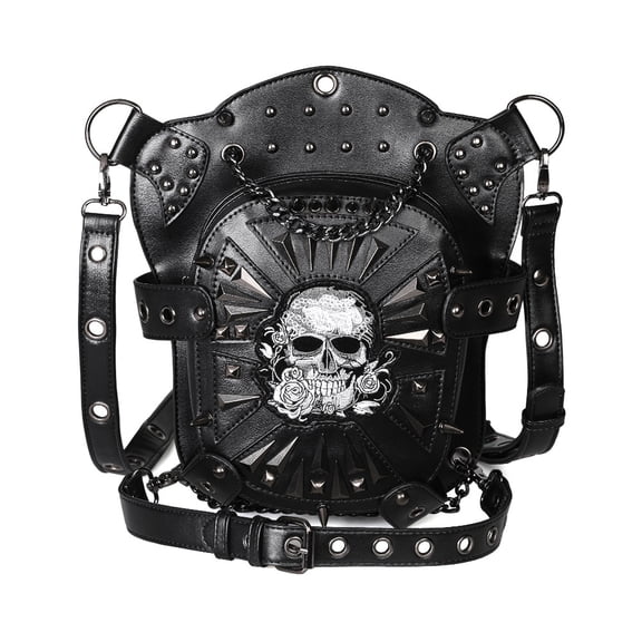 1pc Women Men Fashion Punk Style Gothic Waist Bag Outdoor Vintage Fanny Pack