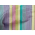 thumbnail image 3 of oneOone Tissu en Coton Cambric Multicolore à Rayures BTY 56 Pouces de Large, 3 of 3