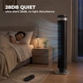 thumbnail image 3 of Alvantor 36" Tower Fan for Bedroom, 28dB Quiet Bladeless Cooling Fan with Remote, 5 Speeds 4 Modes, 12H Timer, 64° Oscillating Standing Fan, 3 of 7