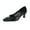 Black, variant on Ada Women Wide Width Sequins Vamp and Rhinestone Ornament Pumps BRONZE 8