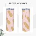 thumbnail image 4 of PAYOHTO gold pineapples on polka 20 Oz Stainless Steel Mug Tumblers Cup for Men Women Insulated Slim Thin Travel Tumbler, 4 of 7