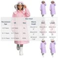 thumbnail image 3 of ATOGUTA Rain Jacket Kids Lightweight Raincoat Waterproof with Hood Protective Poncho Jacket Pockets Pink, 3 of 8