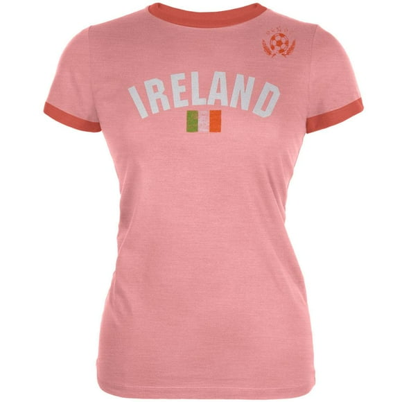 Ireland Juniors Soccer T-Shirt Ringer