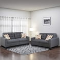 thumbnail image 6 of Bobkona Windsor Linen-Like Polyfabric 2-Piece Sofa and Loveseat Set, 6 of 6