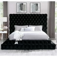 thumbnail image 5 of Furniture of America Biron Glam Fabric Tufted Platform Queen Bed in Black, 5 of 7