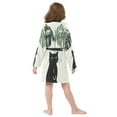 thumbnail image 7 of FORMRS Niños Bathrobe Unisex Hooded Robe Soft Plush Pajamas Sleepwear, Size 2-3T, Black Cat Umbrella, 7 of 7