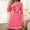Hot Pink, variant on Sakmal Plus Size Mumu Nightgownss for Women Valentines Long Sleeve Love Nightwear Heart Print Knee Length Nightgowns for Women L