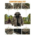 thumbnail image 4 of NEW VIEW Insulated Hunting Jacket for Men Cold Weather, Warm Camo Hunting Jackets with Hood, Water Resistant Hunting Clothes, 4 of 6