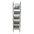 thumbnail image 4 of 73"H Rustic Galvanized Iron Metal Farmhouse Planter 5 Bucket Tiered Ladder Decor, 4 of 8