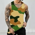 thumbnail image 6 of VBTAPA Men's Workout Tank Tops Lightweight Gym Bodybuilding Training Fitness Undershirts Sleeveless Camo T Shirts Prime Camouflage#7 XXXXL, 6 of 6