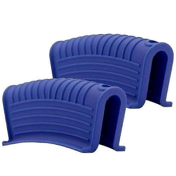 Thickened Silicone Pan Handle Cover Insulation Cover Pan Ear Clip Cast Iron Pan Frying Pan Wok Handle Holder,blue,2pcs Ds