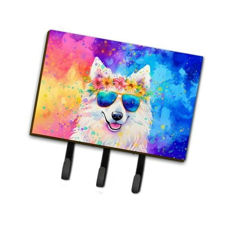 Carolines Treasures DAC2549TH68 9 x 6 in. Unisex Samoyed Hippie Dawg Leash or Key Holder