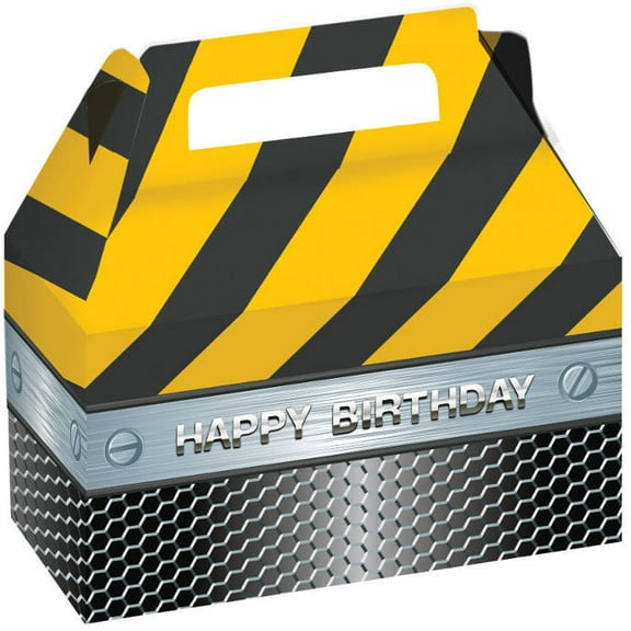 Construction Zone Party Treat Boxes (2 Ct)