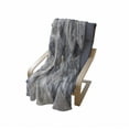 thumbnail image 4 of Abstract Soft Flannel Fleece Throw Blanket, Geometric Diamond Shaped Grunge Granite Rock Facet Forms Ceramic Abstract Print, Cozy Plush for Indoor and Outdoor Use, 60" x 80", Pale Grey, by Ambesonne, 4 of 6