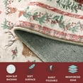 thumbnail image 6 of Lahome Christmas Runner Rug 2x8 Beige Rug Runners for Hallways Non Slip,Washable Kitchen Bathroom Runner Rug,Soft Christmas Tree Santa Claus Carpet Runner for Entryway Holiday Decor(2'x8',Beige), 6 of 9