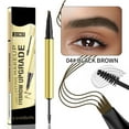thumbnail image 1 of Fiudx Lápiz de Cejas 2 En 1 con Punta de Tenedor y Pincel, Trazos Naturales Que Imitan El Vello, Fórmula de Larga Duración (24 Horas), Retoques Rápidos En Cualquier Zona, Perfecto para Todo Tipo de P, 1 of 6