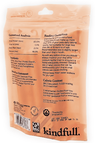 Kindfull Rawhide Free Chicken Recipe Sticks Dog Treats, 3.5oz (Pack of 2)
