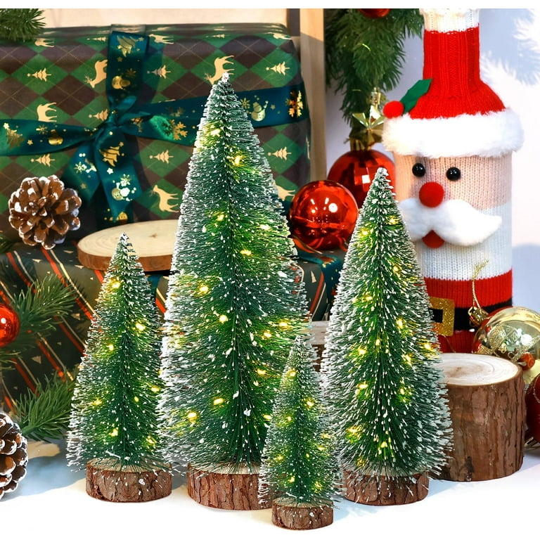 Ayieyill 6pcs Mini Christmas Tree Decorations, Small Pine Tree