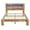 Rustic Brown, variant on Full Bed Frame with LED Storage Headboard and Charging Station, UHOMEPRO Wood Full Bed Frame with Strong Support and RGB Lights, Modern Farmhouse Bedroom Furniture, No Box Spring Needed, White