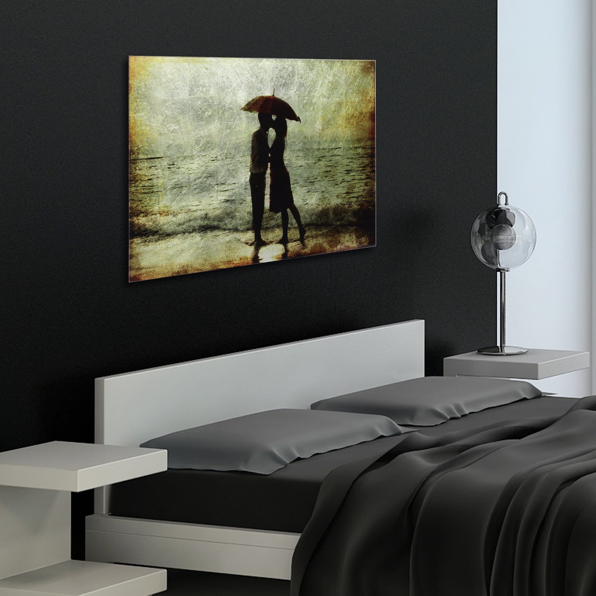 Goodbye Kiss Reverse 32.00" x 0.20" Mixed Media Art, by Empire Art