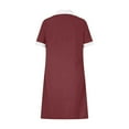thumbnail image 5 of Penkiiy Women's Scrub Nursing Dress with Dual Pockets - Comfort Fit V-Neck Work Uniform, 5 of 6