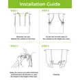 thumbnail image 7 of Blue Tie Up Curtains for Kitchen Bathroom Bedroom Windows 54 Inch Length, Pure Sky Blue Solid Color Simple Minimalism Art Balloon Drape Curtains Shade Rod Pocket Drapery Curtain Panel, 42"x63", 7 of 7