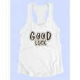 thumbnail image 3 of Good Luck Googley Eyes Racerback Tank Women -Image by Shutterstock, Female x-Small, 3 of 4