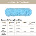 thumbnail image 4 of Unique Bargains Chenille Polyester Sky Blue Yarn, 3 Skeins, 4 of 7