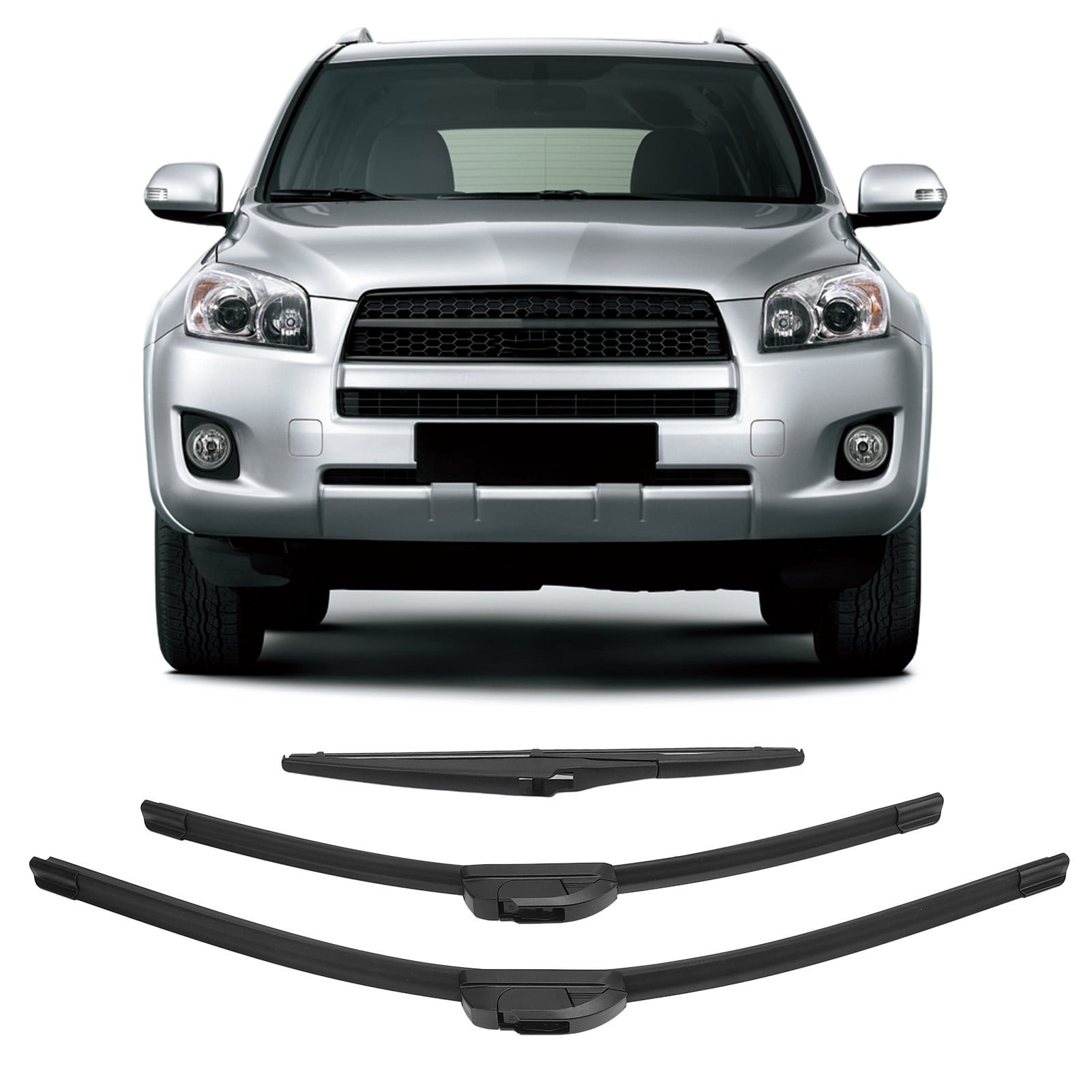 Windshield Wiper Blades, 24in 17in 12in Rubber 3 Piece Wiper Blades  for Mirage 2014-2020