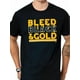 thumbnail image 1 of Camiseta Bleed Black & Gold 100 % algodón, regalo para fanáticos de los deportes de Pittsburgh, camiseta negra de manga corta, tallas S-XXXL para adultos, hombres, mujeres, adolescentes, jóvenes., 1 of 6