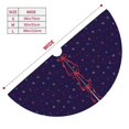 thumbnail image 2 of KLL 48" Christmas Tree Skirt Mathematical Symbols Xmas Tree Skirts Mat for New Year Xmas Holiday Party Indoor Outdoor Home Decoration, 2 of 5