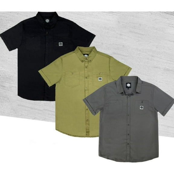 Buffalo Outdoors® Workwear Short Sleeve Button Down Twill Work Shirt