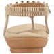 thumbnail image 5 of Sandalias de verano para mujer, chanclas casuales cómodas, zapatos de playa, sandalias planas elásticas con tiras en T y tobillo para mujer, 5 of 8