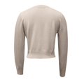 thumbnail image 5 of LEKODE Women Crew Neck Button Down Cropped Bolero Shrug Long Sleeve Lightweight Soft Plain Knit Casual Spring Fall Layering Cardigan for Dresses A L, 5 of 5